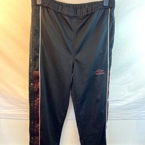 Vintage UMBRO Tearaway Pants - Size Medium - Adjustable Waist Size - Unisex/Rare